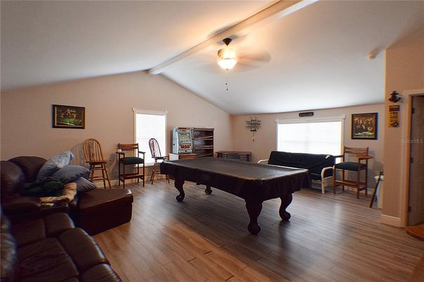 Billiard Table, Game Room, Interior, Living room, Wood Texture Flooring