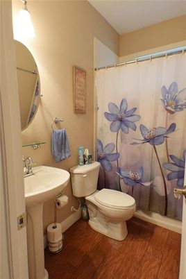 Bathroom, Interior, Wood Texture Flooring