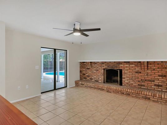 Empty room, Fireplace, Interior, Stone Walls
