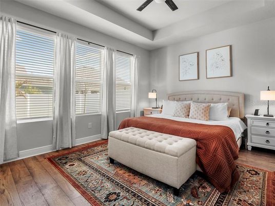 Bedroom, Interior, Wood Texture Flooring