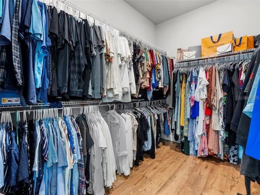 Interior, Walk-in Closets, Wood Texture Flooring