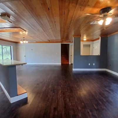 Empty room, Interior, Wooden Ceilings, Wood Texture Flooring