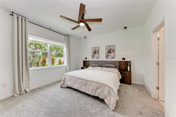 Bedroom, Interior, Pendant Lights