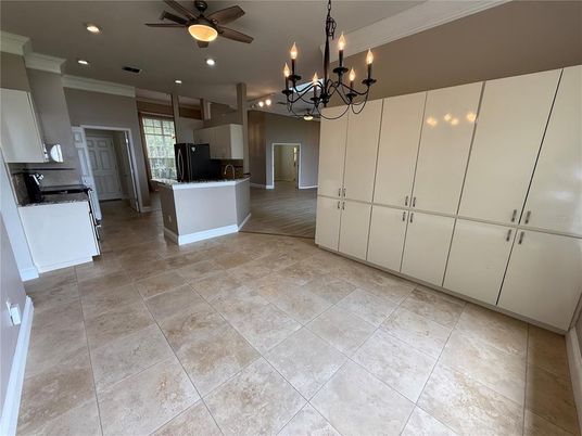 Chandelier, Interior, Kitchen, Recessed Lighting