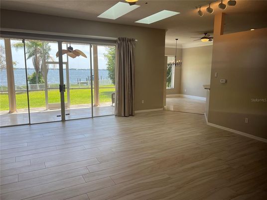 Empty room, Interior, Water, Wood Texture Flooring