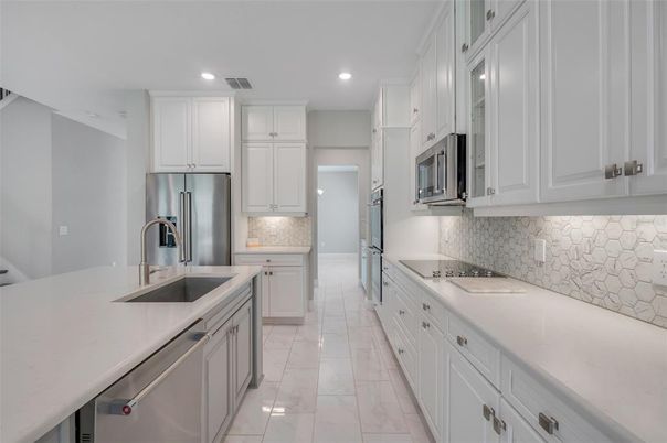 Interior, Kitchen, Recessed Lighting, Stainless Steel Appliances