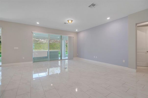 Empty room, Interior, Marble, Recessed Lighting