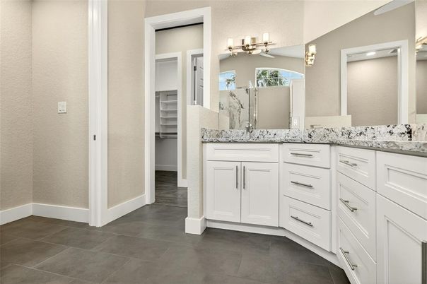 Bathroom, Dual Sink Vanities, Interior, Walk-in Closets