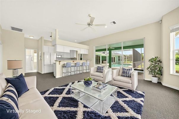 Interior, Kitchen, Living room, Recessed Lighting