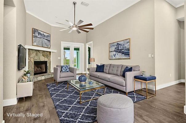 Fireplace, Interior, Living room, Wood Texture Flooring