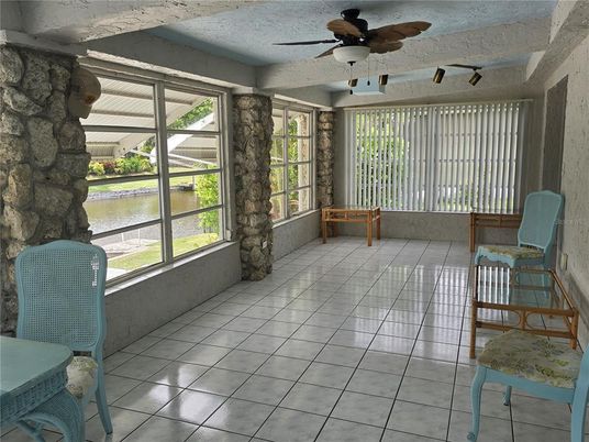 Interior, Stone Walls, Sun Room