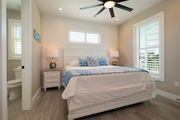 Bathroom, Bedroom, Interior, Recessed Lighting, Wood Texture Flooring