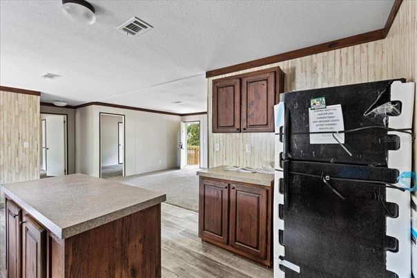 Interior, Kitchen, Wood Texture Flooring