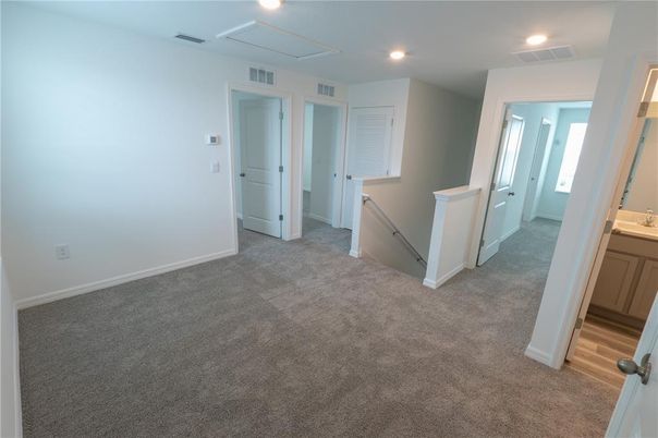 Bathroom, Empty room, Interior, Recessed Lighting