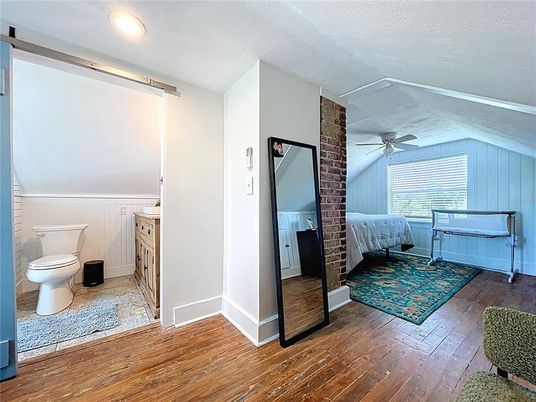 Bathroom, Bedroom, Interior, Recessed Lighting, Wood Texture Flooring