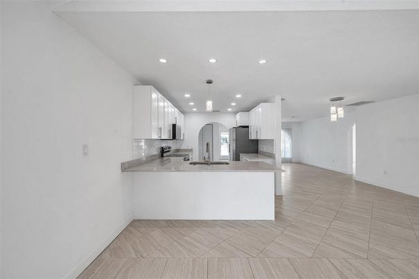Interior, Kitchen, Pendant Lights, Recessed Lighting
