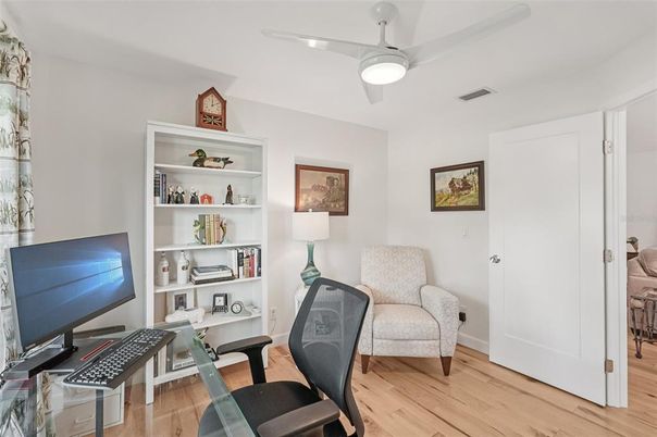 Home Office, Interior, Wood Texture Flooring