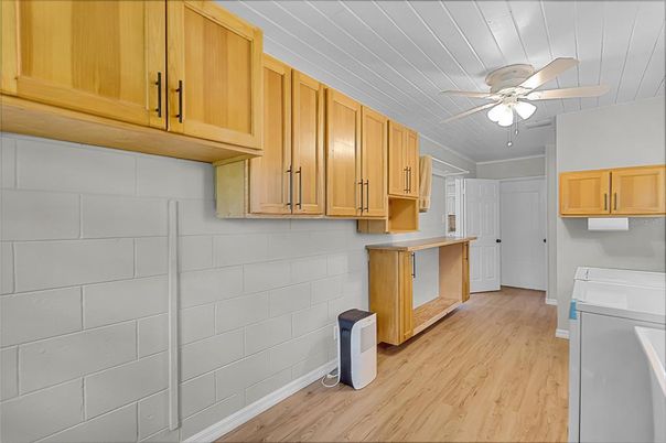 Interior, Kitchen, Wood Texture Flooring