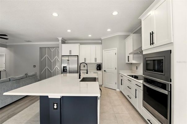 Interior, Kitchen, Recessed Lighting, Stainless Steel Appliances