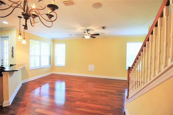 Chandelier, Interior, Pendant Lights, Recessed Lighting, Wood Texture Flooring