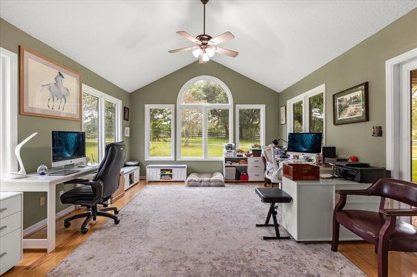 Home Office, Interior, Wood Texture Flooring