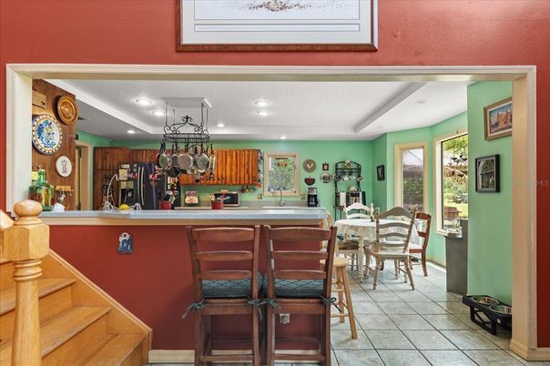 Dining room, Interior, Recessed Lighting