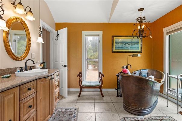 Bathroom, Chandelier, Dual Sink Vanities, Interior