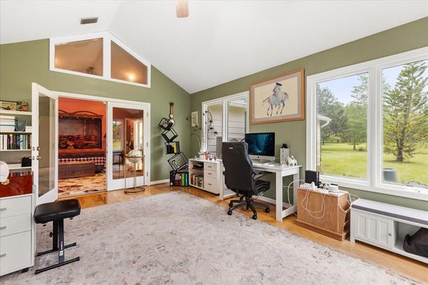 Home Office, Interior, Wood Texture Flooring