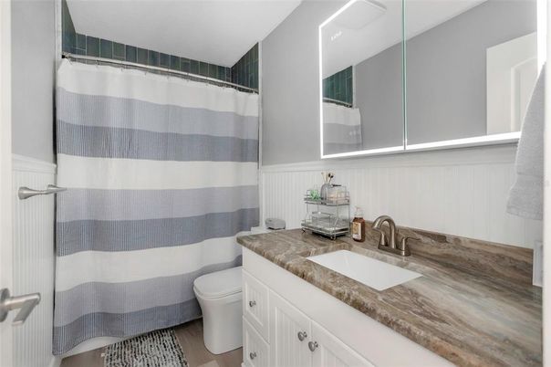 Bathroom, Interior, Wood Texture Flooring