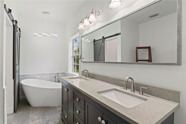 Bathroom, Dual Sink Vanities, Free Standing Baths, Interior