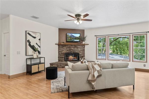 Fireplace, Interior, Living room, Wood Texture Flooring