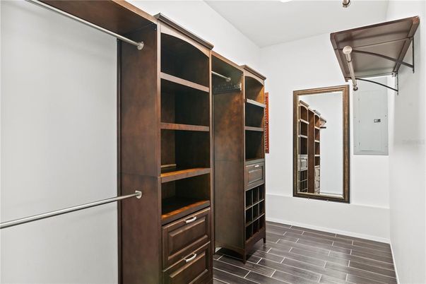 Interior, Walk-in Closets, Wood Texture Flooring