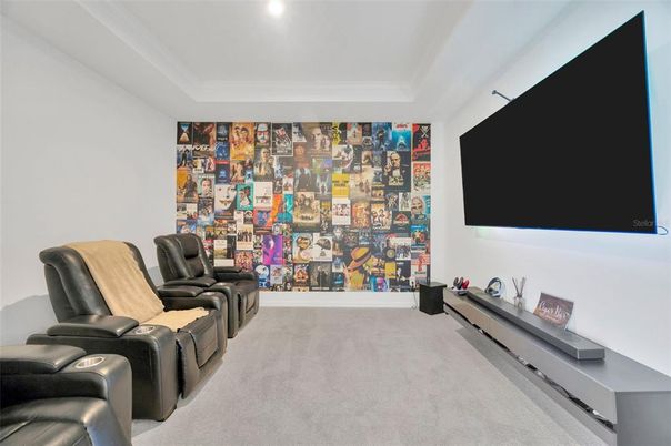 Home Theatre Room, Interior, Recessed Lighting, Theatre Room