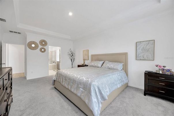 Bedroom, Interior, Recessed Lighting