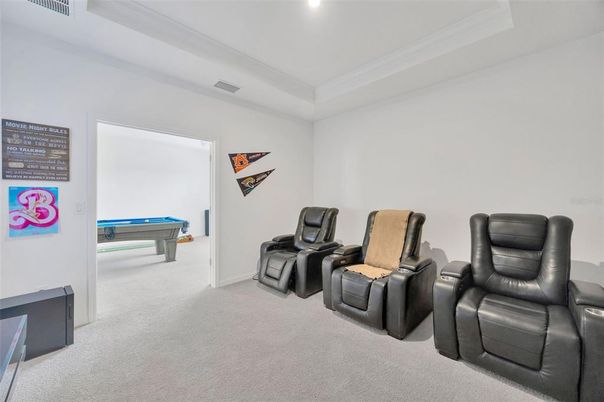 Billiard Table, Home Theatre Room, Game Room, Interior