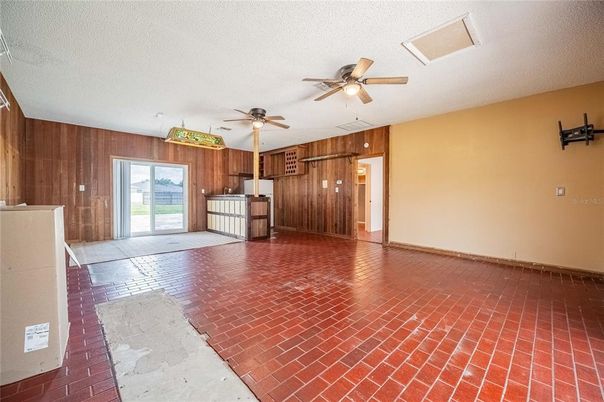 Empty room, Interior, Wooden Walls