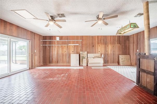 Empty room, Interior, Wooden Walls