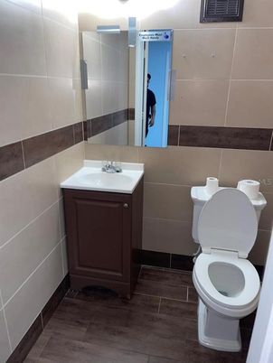 Bathroom, Interior, Wood Texture Flooring