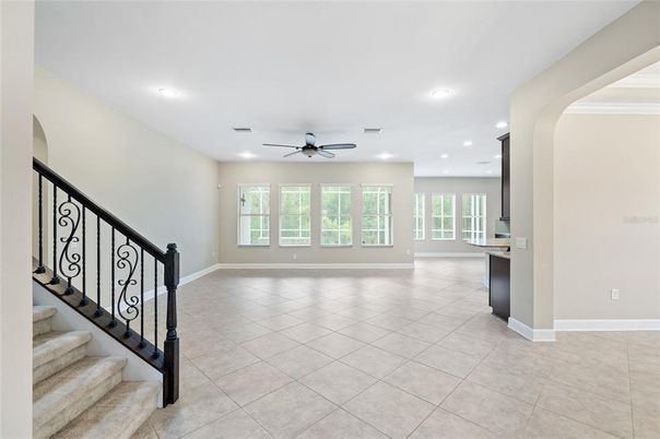 Empty room, Interior, Recessed Lighting