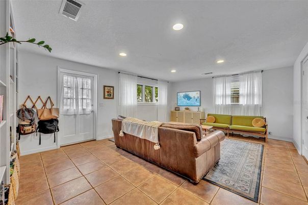 Interior, Living room, Recessed Lighting