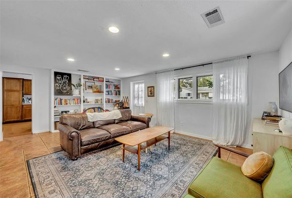 Interior, Living room, Recessed Lighting