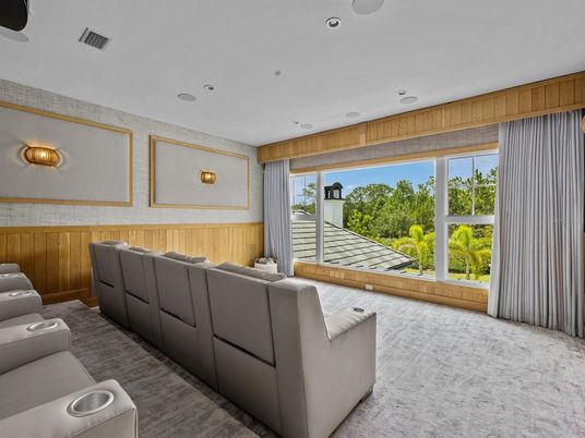 Home Theatre Room, Interior, Projection Screen, Recessed Lighting, Theatre Room