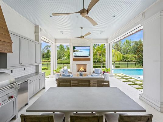 Dining room, Fireplace, Interior, Kitchen, Living room, Recessed Lighting