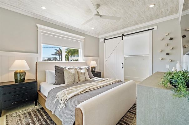 Bedroom, Interior, Recessed Lighting