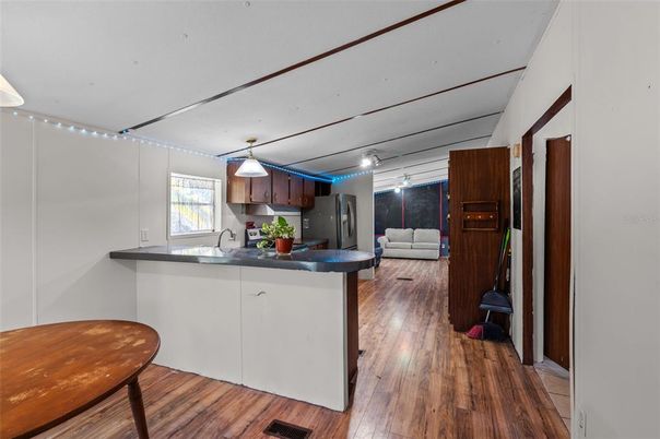 Interior, Kitchen, Wood Texture Flooring