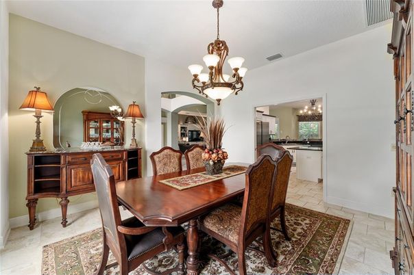 Chandelier, Dining room, Interior