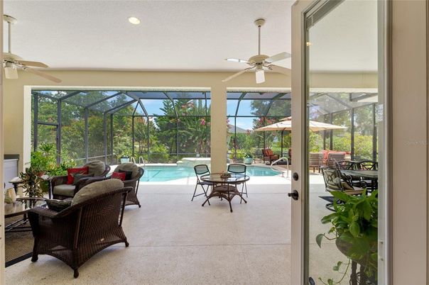 Glass Ceilings, Interior, Living room, Pool, Recessed Lighting, Sun Room
