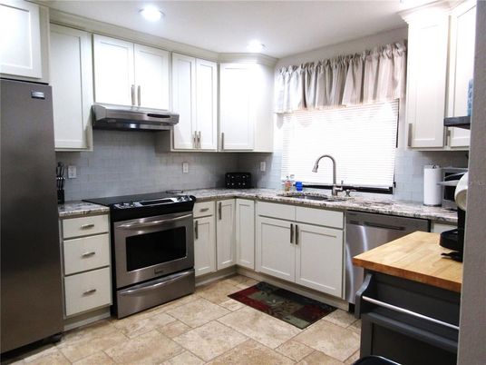 Interior, Kitchen, Recessed Lighting, Stainless Steel Appliances
