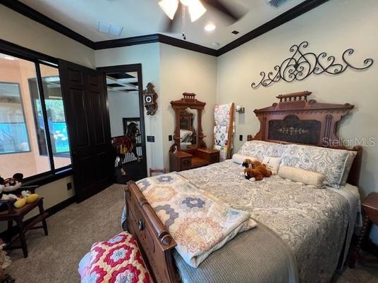 Bedroom, Interior, Recessed Lighting