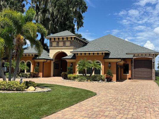 Attached, Backyard, Exterior, Facade, Mediterranean